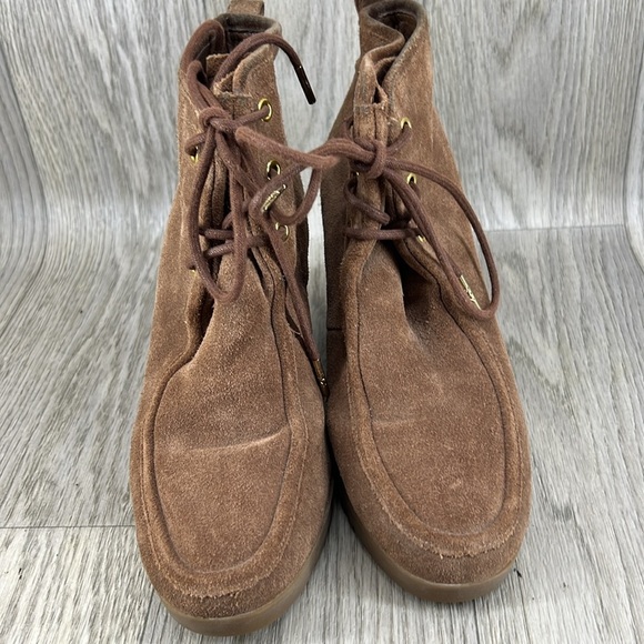 Michael Kors Tamara Suede Wedge Boots - Picture 2 of 10